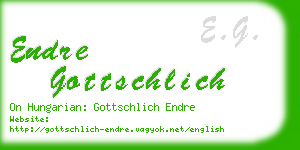 endre gottschlich business card